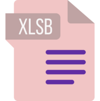 Xlsb File Icon With Dark Ciolor And Folded Doc Design Element png