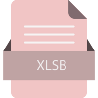 Xlsb File Icon With Color And Rounded Corners And Folded Doc Illustration png