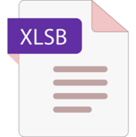 Xlsb File Icon With Folded Style Document Art png
