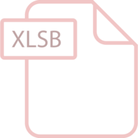 Xlsb File Format Icon Rounded Shapes Outline Art png