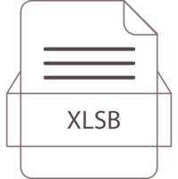 Xlsb File Icon Black Outline Design Element png