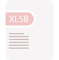 Creative Xlsb File Icon Deep And Minimal Graphic png