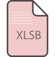Xlsb File Icon Fill And Outline Rounded Corners Design Element png