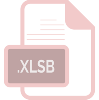 Xlsb File Extension Icon Color Fill Rounded Corners Inside Transparent Art png