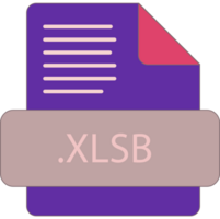 Xlsb File Extention Icon Old Minimal Color Fill Design Element png