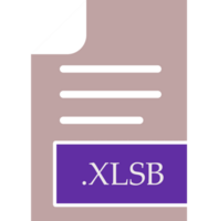 Modern Xlsb File Format Icon Fill Inside png