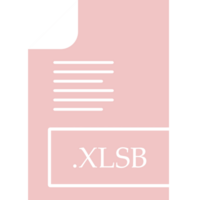 Creative Xlsb File Format Icon Fill Insidse With Symbol Graphic png