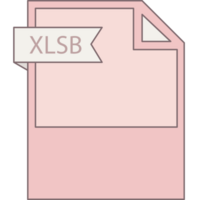 Modern Xlsb File Format Icon Minimal png