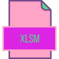 xlsm Arquivo ícone preencher e esboço fresco cantos Projeto elemento png