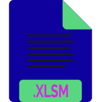 Xlsm File Icon Minimal Design Element png