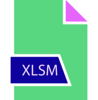 Modern Xlsm File Format Icon Shape png