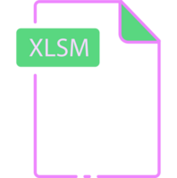 xlsm Arquivo formato mínimo ícone esboço arte png