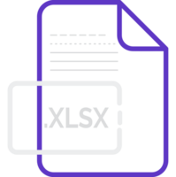 Xlsx File Extension Icon Little Dot And Color Fill png