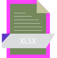 Xlsx File Format Icon Modern Design png