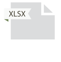 Xlsx File Format Icon Roe Color Fill png