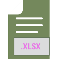 Xlsx File Format Icon Outline And Fill png