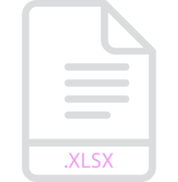 Xlsx File Minimal Icon With Symbol png