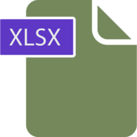 Xlsx File Format Icon Rounded Shapes And Spacing png