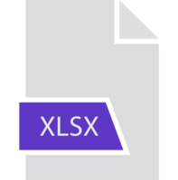 Xlsx File Format Icon Shape png