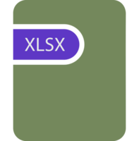 Xlsx File Icon Black Fill And Empty For Symbol png