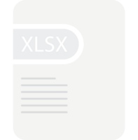 Xlsx File Icon Deep And Minimal png