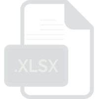 xlsx Arquivo extensão ícone cor preencher arredondado cantos dentro transparente png