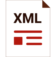 Xml With Deep And Minimal Colors And Folded Icon Design Element png