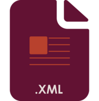 Modern Xml Inside Fill Icon With Minimal Lines And Rectangle png