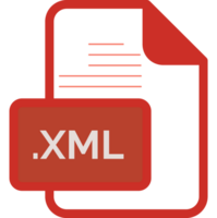Creative Xml File Extension Icon Color Fill Rounded Corners Inside Transparent Graphic png