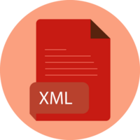 Xml File Extension Icon Black Color Crisp Corners Circular Shape Art png