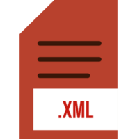 Xml File Extension Icon Minimal Colro Fill Art png