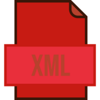 Creative Xml File Icon Fill And Outline Crisp Corners Graphic png