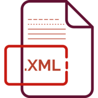 Xml File Extension Icon Little Dot And Color Fill Design Element png