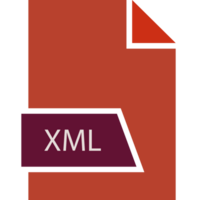 Modern Xml File Format Icon Shape png