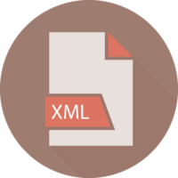 Xml File Format Icon Space In Shapes And Circular Shape Outside Art png