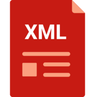 Xml File Icon With Symbols Design Element png