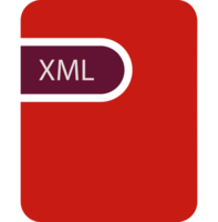 Modern Xml File Icon Black Fill And Empty For Symbol png