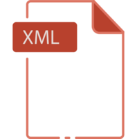 Xml File Format Minimal Icon Outline Illustration png
