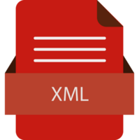 Modern Xml File Icon With Color And Rounded Corners And Folded Doc png