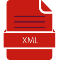 Modern Xml File Icon Black Color And Lines png