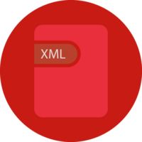 Xml File Icon Black Shadow With Rounded Corners In Circular Shape Art png