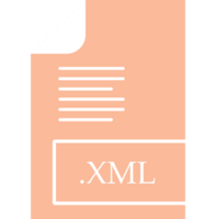 Creative Xml File Format Icon Fill Insidse With Symbol Graphic png