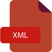 Creative Xml File Extension Icon Rounded Corners And Deep Color Graphic png