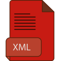 Modern Xml File Extension Icon Rounded Lines And Crisp Corners png