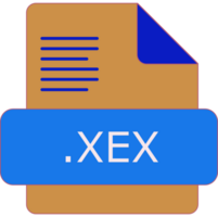 Xex File Extension Icon Insidse Fill With Lines Fill Art png
