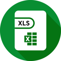 Xls File Icon Christi And Orange Color In Circular Shape png