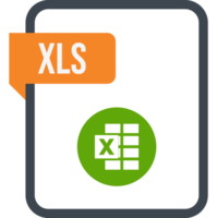 xls Arquivo retangular ícone png