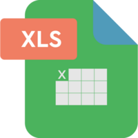 Xls File Format Icon Rounded Shapes png