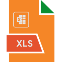xls Arquivo formato ícone forma png