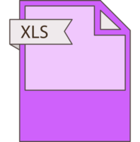 Xls File Format Icon Minimal Design Element png